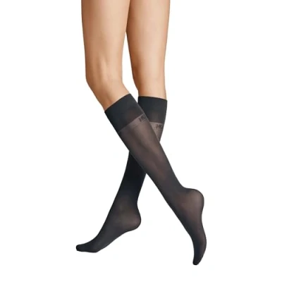 Abbildung von Hudson Damen Kniestrümpfe Micro 50 druckfreier Bund DEN Anthrazit 0545 35 38
