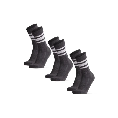 Abbildung von Danish Endurance Tennis Performance CREW 3 PACK Sportsocken, Größe: 39 42, Black white