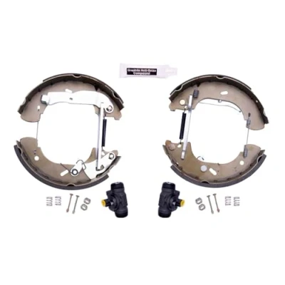 Abbildung von HELLA Shoe Kit Pro 8DB 355 004 141 Bremsensatz, Trommelbremse mit Radbremszylinder FORD: Transit Mk3 Kastenwagen