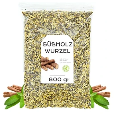 Abbildung von Süßholzwurzel 800 gr Tee Süßholz Süssholzwurzel Getrocknet und Geschnitten Lakritz Lose (800 gr)