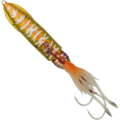 Abbildung von Savage Gear Swim Squid Inchiku 9.7cm (150g) Orange Gold Glow Meeres kunstkoeder