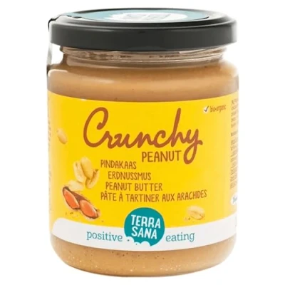 Abbildung von TerraSana Bio Erdnussmus Crunchy: Für den perfekten Start in Tag (1 x 250g Glas) Erdnuss Butter