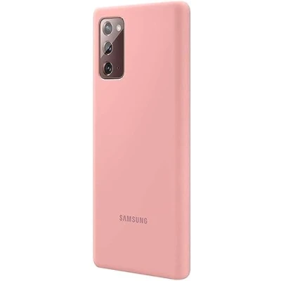 Abbildung von Samsung Galaxy Note 20 Hülle Silikon Soft Case/Backcover Handyhülle Rosa