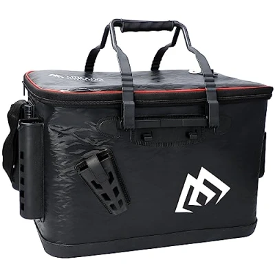 Abbildung von Mikado Eva Transporttasche, mit transparentem Deckel, ideal für Spinn und Seeköder, Wobblern, Pilkern o.ä., Maße 46x30x31cm