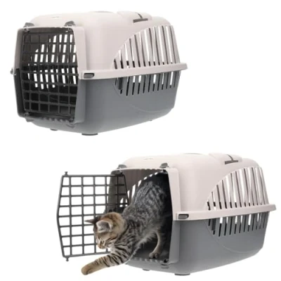 Abbildung von GarPet Tiertransportbox 2x Katzentransportbox Hundebox Auto Rückbank Katzen Transportbox
