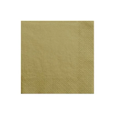 Abbildung von Party Deco Papierservietten, gold, 33x33 cm, 20 Stk. universal
