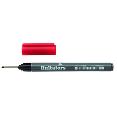 Abbildung von Hultafors Tiefbohrmarker rot Roter Permanentmarker für die meisten Materialien und Untergründe