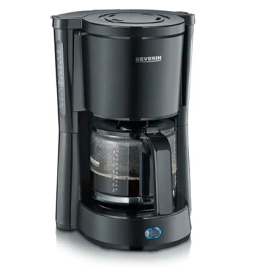 Abbildung von Severin KA 9554, Filterkaffeemaschine, 1,25 l, Gemahlener Kaffee, 1000 W, Schwarz