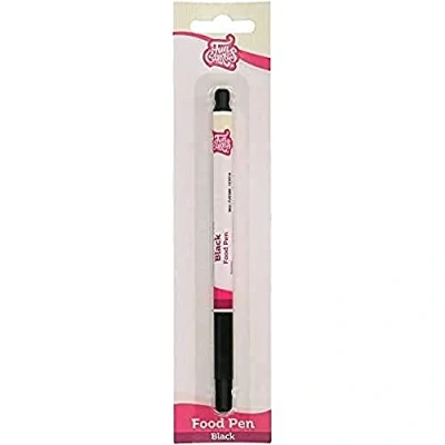 Abbildung von FunCakes Food Pen Schwarz: Lebensmittelfarbe Stifte, flexible Spitze für dicke und dünne Linien, Essbarer Stift Kekse , Kuchen, Fondant mehr, ideal zum Personalisieren, Halal zertifiziert