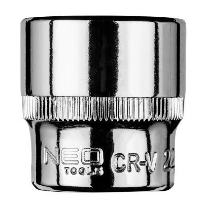 Abbildung von NEO TOOLS 08 182 Steckschlüsseleinsatz 3/8 22 mm Chrom Vanadium Stahl Sechskant