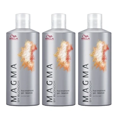Abbildung von Wella Magma Post Treatment 3 x 500 ml Haarpflege By Blondor