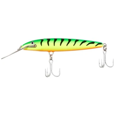 Abbildung von Rapala Countdown Magnum Angelköder Angelzubehör mit Abachiholz Konstruktion Salzwasser Spinnköder Lauftiefe 4.5 5.4m Fischköder 14cm, 36g Hergestellt in Estland Firetiger