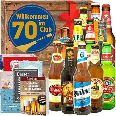 Abbildung von Wilkommen im Club 70 / Geschenkidee Geburtstag Biere der Welt