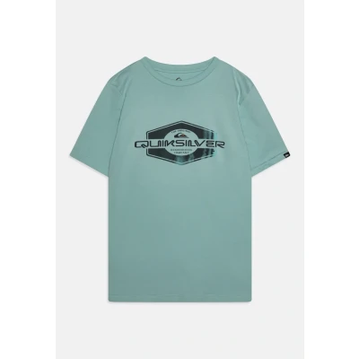 Abbildung von Quiksilver Locked UP Unisex Tshirt print für Kinder, Größe: 164, Aquifer