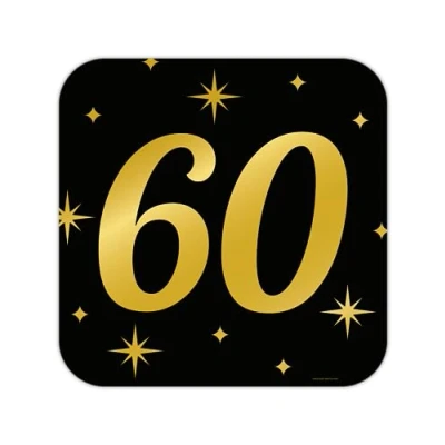 Abbildung von 60 Jahre Türschild Classy 50x50cm