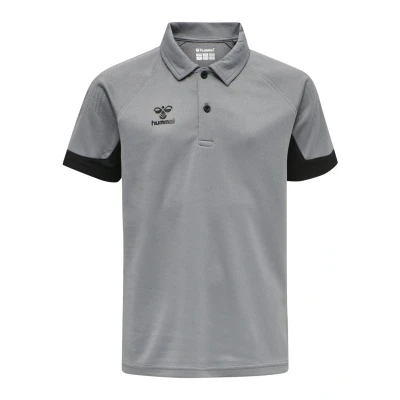 Abbildung von Hummel Poloshirt für Kinder, Größe: 128, Grey melange