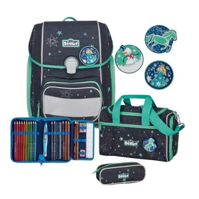 Abbildung von Scout Schulranzen Genius Set 4 teilig (Set, tlg)