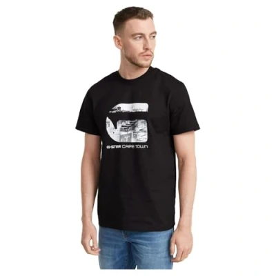 Abbildung von G Star RAW Herren Cape Town T Shirt, Schwarz (Dk Black D25688 c336 6484), S EU