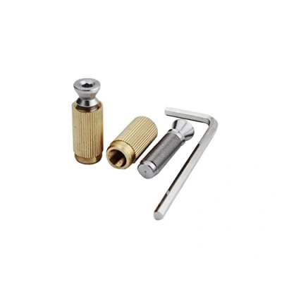 Abbildung von Guyker Tremolo Bridge Studs &amp; Anchors Posts, Mounting Bolt Screw Inserts Compatible with GE1996T / 510TS System chrome