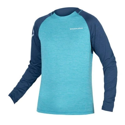 Abbildung von Endura Langarm Langarmshirt, Herren, Größe: Medium, Blau