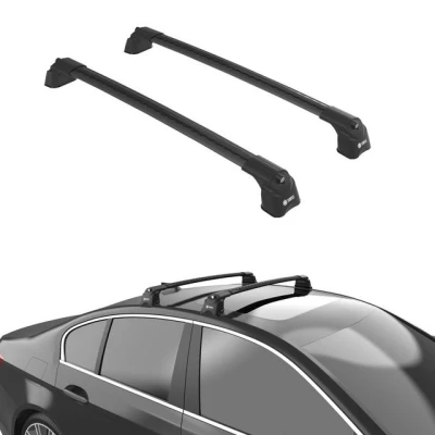 Abbildung von Turtle Roof Rack für BMW 5er Serie (G30) 2018 2024 Air3 Querstangen 2 Stück Aluminium Gepäckträger Diebstahlsicherung