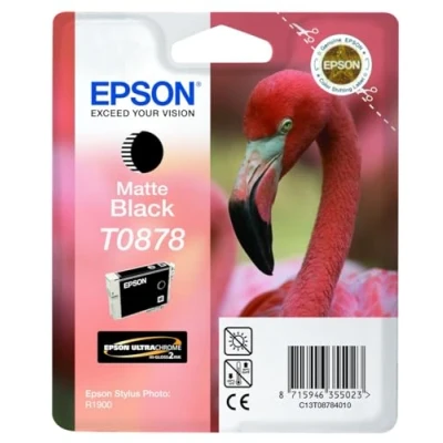 Abbildung von Epson T0878 Matte Black Ink Cartridge for Stylus Photo R1900 (C13T08784010)