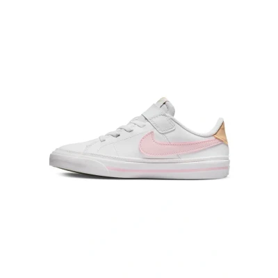 Abbildung von Nike Sportswear Court Legacy Unisex Sneaker low für Kinder, Größe: 27.5, White/pink foam sesame honeydew Schuhe