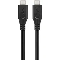 Abbildung von goobay USB C Gen 4 Kabel 100 W Schnellladekabel 40 Gbits Datenübertragung (PD) / Typ Ladekabel Thunderbolt 3 &amp; Datenkabel/MacBook, iPad, HP, Dell 1m 74191