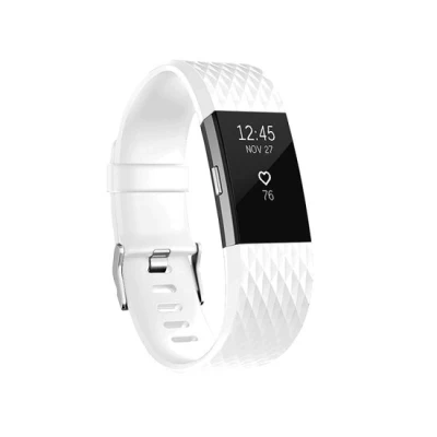 Abbildung von Fitbit Charge 2 Silikonarmband Größe: Klein Weiß