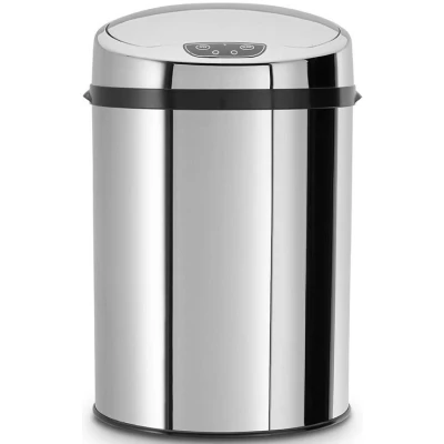 Abbildung von ECHTWERK Kosmetikeimer, 1 Behälter, Infrarot Sensor, Korpus aus Edelstahl, Fassungsvermögen 9 Liter
