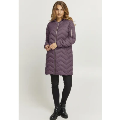 Abbildung von Fransa Frbapadding Wintermantel, Damen, Größe: Large, Black plum
