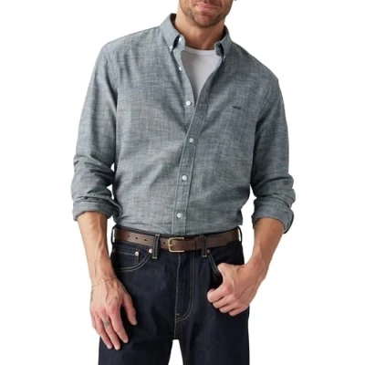 Abbildung von Levi&#039;s Authentic Button DOWN Hemd, Herren, Größe: Small, Marlon dark blue chambray