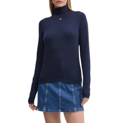Abbildung von Tommy Jeans Essential Sweater Strickpullover Navy red stripe, Damen, Größe: XL/XXL, stripe