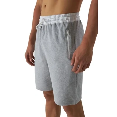 Abbildung von Smith &amp; Solo Sporthose Herren Kurz Kurze Hosen Herren, Laufshorts Männer Sommer Baumwolle Jogginghose Fitnesshose Sport Sportshorts Bermuda Shorts Hose Trainingshose Tennis (L, Grau Weiß)