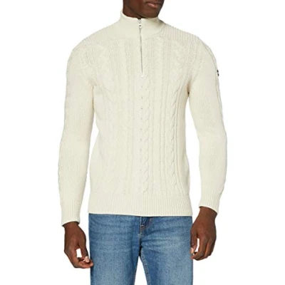 Abbildung von Schott Strickpullover, Herren, Größe: XXL, Ecru