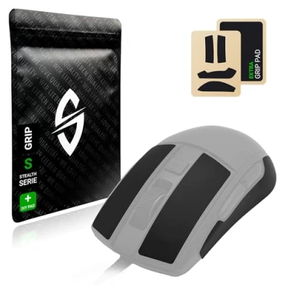 Abbildung von SensoryBoost Grip Tape Set für Roccat Burst Core (+ extra Pad) Schweißabsorbierend, extrem rutschfest, Ultradünn (0.5mm) Selbstklebend &amp; Rückstandsfrei Gaming Maus Zubehör