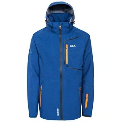 Abbildung von Trespass Herren Wasserdichte Jacke mit abnehmbarer Kapuze, Unterarmbelüftung und Ärmeltasche Caspar II, Twilight Marl, XS, MAJKRAN10010_TTMXS