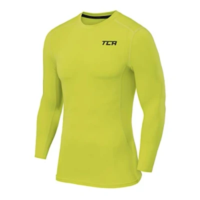 Abbildung von TCA Herren Langarm Kompressionsshirt mit Thermo Funktion Licht Grün, XXL