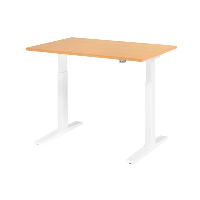 Abbildung von Hammerbacher Schreibtisch XMKA12 Buche/Weiß