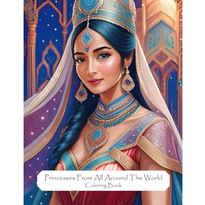 Abbildung von Princesses From All Around The World Coloring Book
