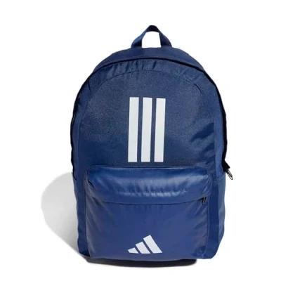 Abbildung von adidas Classic Three Stripes Backpack Back to School, Unisex Rucksack, Dark Blue/White, 27.4 L IS7041