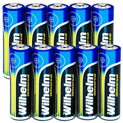 Abbildung von Wilhelm Universal Batterien AA Mignon AAA Mikro 9V Block (AA Mignon, 10)