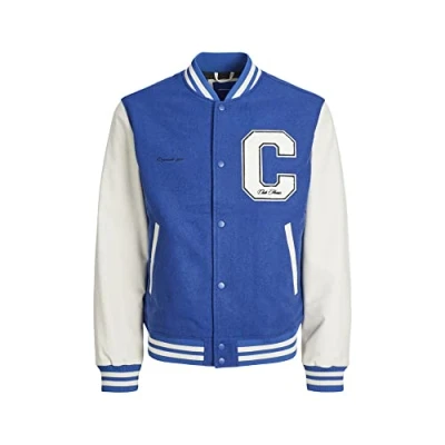 Abbildung von Jack &amp; Jones Jorcollege Jacket Unisex Bomberjacke, Größe: Medium, Nautical blue