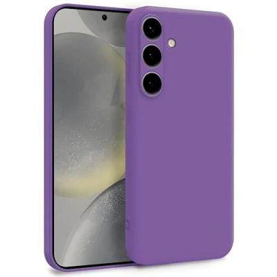 Abbildung von MyGadget Hülle für Samsung Galaxy S24 Plus Zweilagige Handyhülle mit Kameraschutz Cover Innenfutter &amp; Silikon außen Lila