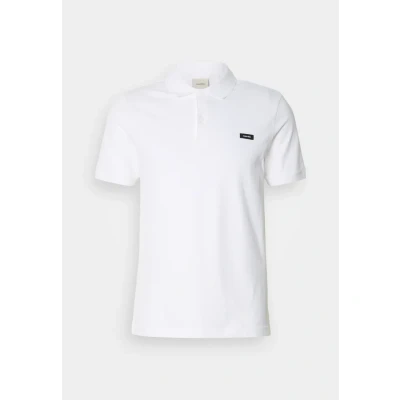 Abbildung von Calvin Klein SLIM Button Poloshirt, Herren, Größe: Small, Bright white