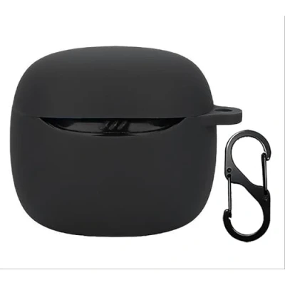 Abbildung von GIOPUEY Hülle Kompatibel mit JBL Tune Flex 2, Silikon Stoßfeste Schutzhülle, Ultradünn Case Cover, Kein Geruch, Schwarz
