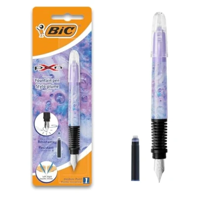 Abbildung von BIC 8794084 Füller x pen Decors, Medium, Dekor Music, Blister à 1 Stück, schwarz