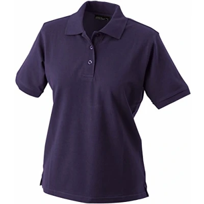 Abbildung von James &amp; Nicholson Damen Ladies&#039; Polo Poloshirt, Rot (rot aubergine), X Large