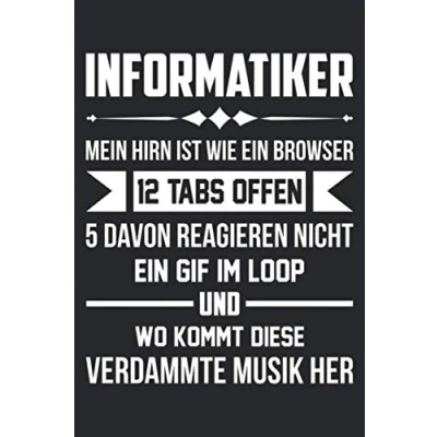 Abbildung von Informatiker: DIN A5 Dotted Punkteraster Heft für jeden Informatiker Notizbuch Tagebuch Planer Informatik Notiz Buch Geschenk Journal Programmierer Notebook
