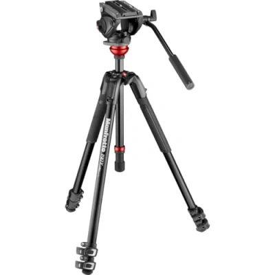Abbildung von Manfrotto Nitrotech N12 Video Head w/CF Twin Leg Tripod MS, (w/CF MS 100/75mm) MVK500190XV